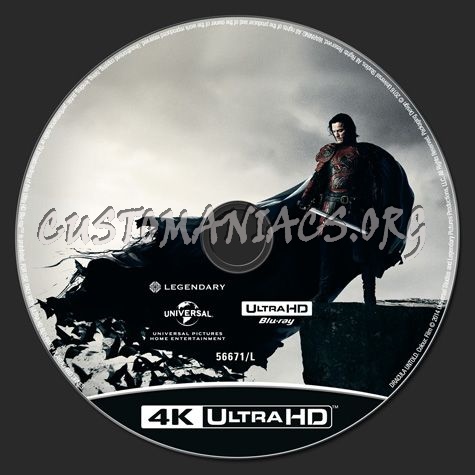 Dracula Untold 4K blu-ray label