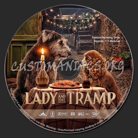 Lady and the Tramp (2019) dvd label
