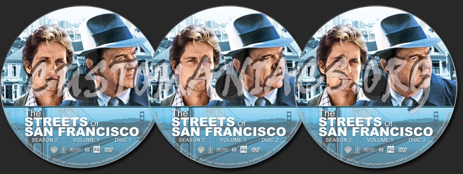 The Streets of San Francisco - Season 2, Volume 1 dvd label