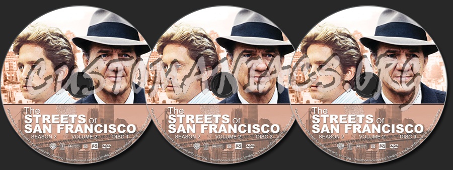 The Streets of San Francisco - Season 2, Volume 2 dvd label