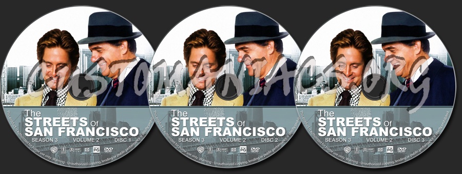 The Streets of San Francisco - Season 3, Volume 2 dvd label