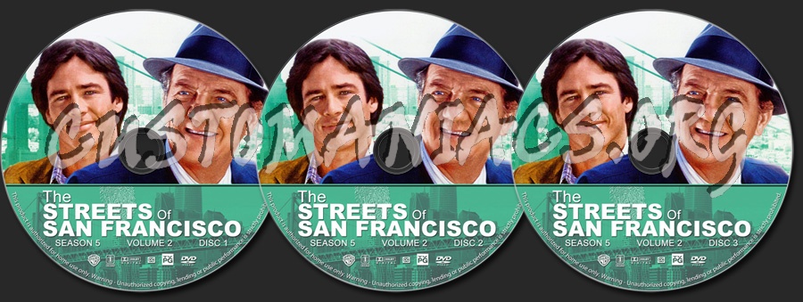 The Streets of San Francisco - Season 5, Volume 2 dvd label