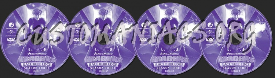 Dragons Race to the Edge Season 3 dvd label