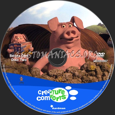 Creature Comforts Series 1 dvd label