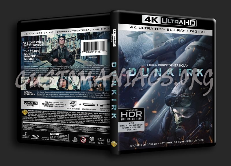 Dunkirk 4K blu-ray cover