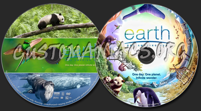 Earth: One Amazing Day dvd label