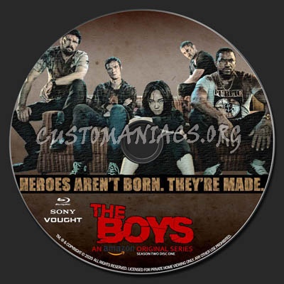 The Boys S2 blu-ray label