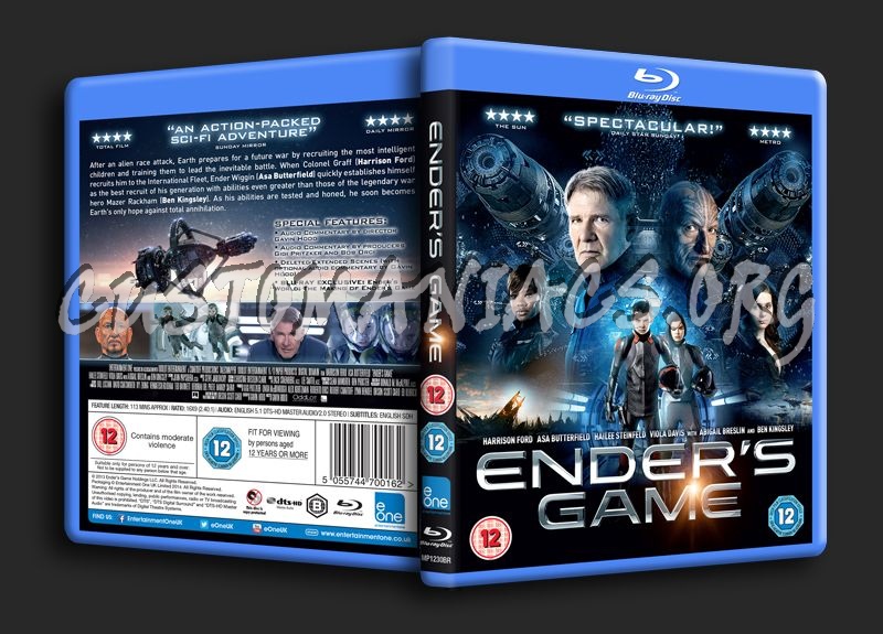 Ender's Game blu-ray cover