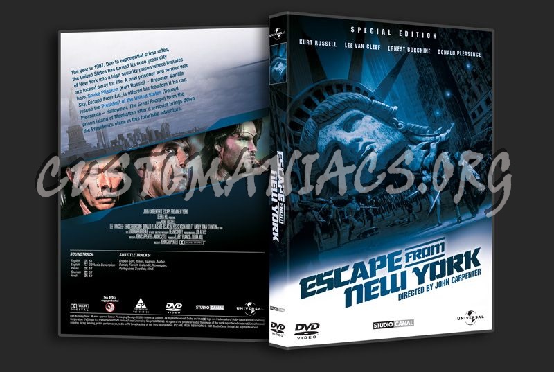 Escape From New York dvd cover