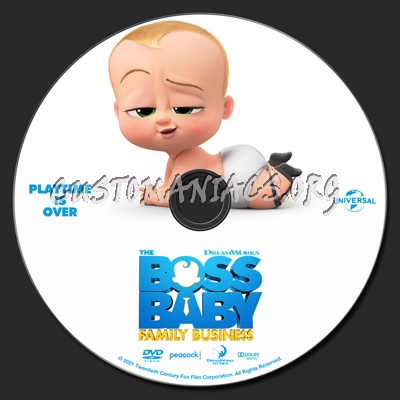 The Boss Baby: Family Business dvd label