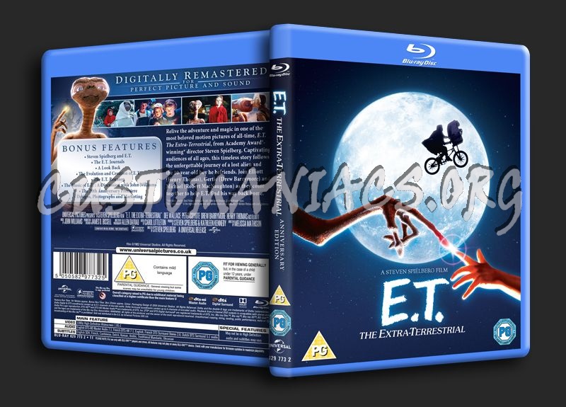 ET The Extra Terrestrial blu-ray cover