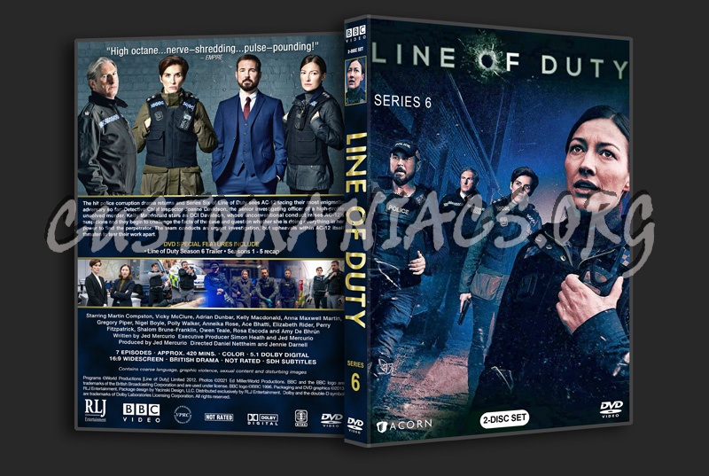 Line of Duty - Series 6 dvd cover