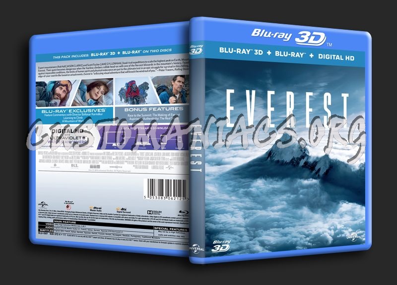 Everest 3D blu-ray cover