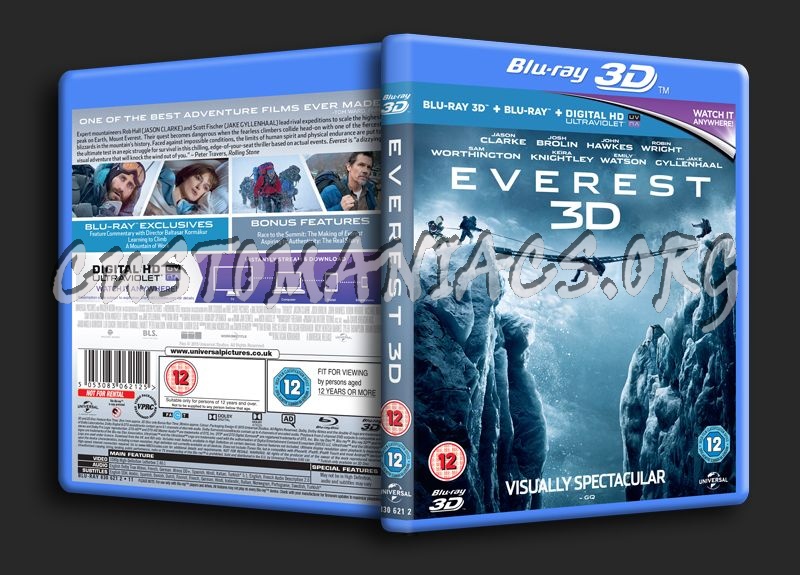 Everest 3D blu-ray cover