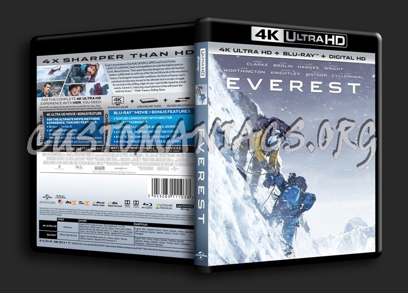 Everest 4K blu-ray cover