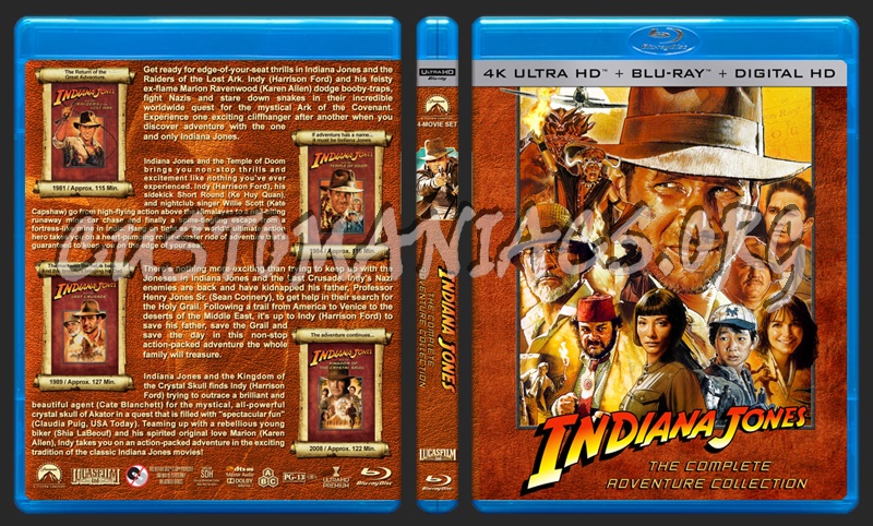 Indiana Jones: The Complete Adventure Collection blu-ray cover