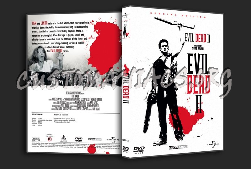 Evil Dead 2 dvd cover