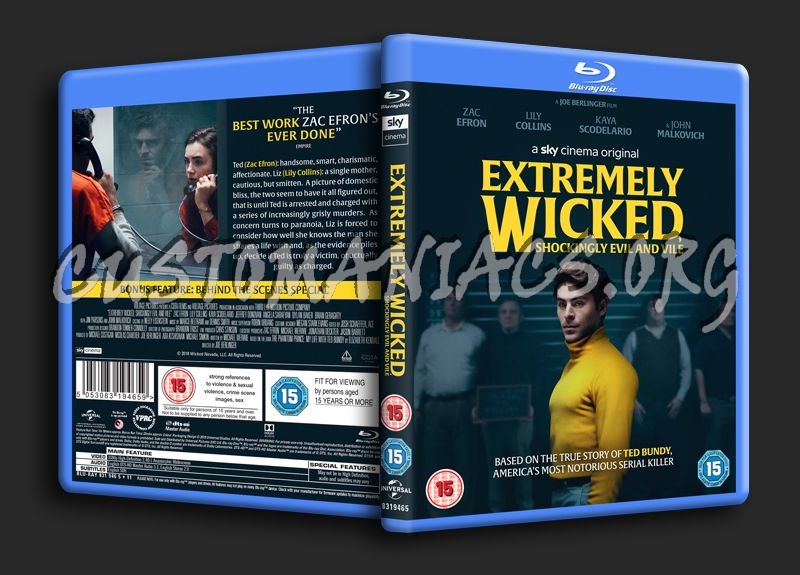 Extremely Wicked Shockingly Evil and Vile blu-ray cover