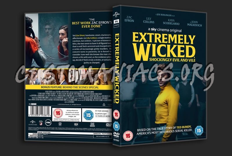 Extremely Wicked Shockingly Evil and Vile dvd cover