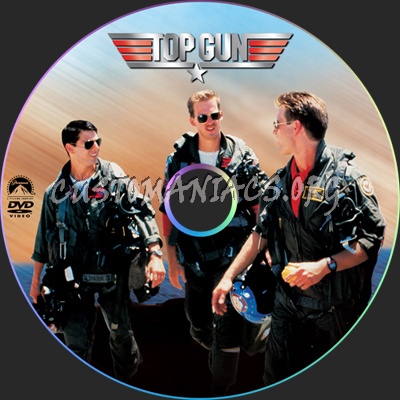 Top Gun dvd label