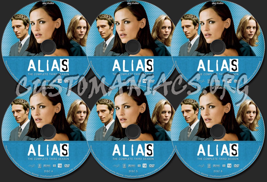 Alias - Season 3 dvd label