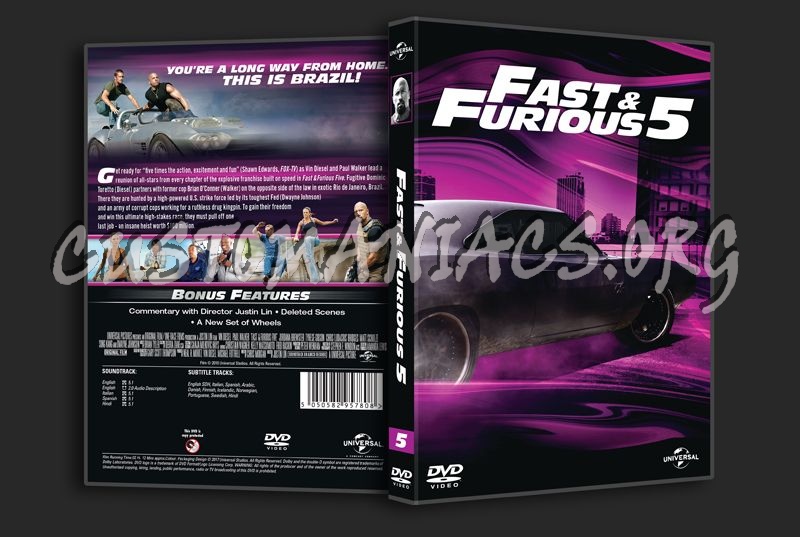 Fast & Furious 5 dvd cover