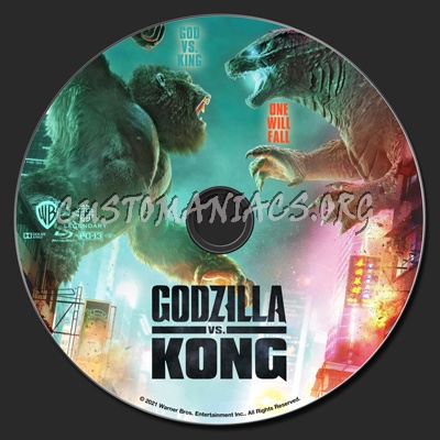 Godzilla vs. Kong (2D & 3D) blu-ray label