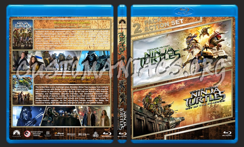 Teenage Mutant Ninja Turtles Double Feature blu-ray cover