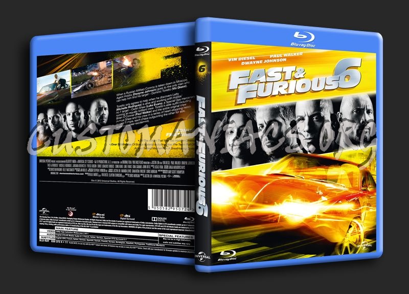 Fast & Furious 6 blu-ray cover