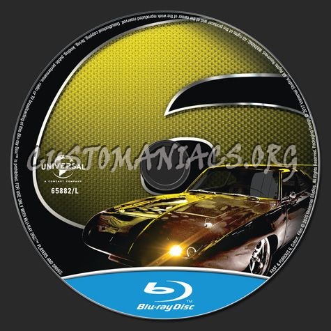 Fast & Furious 6 blu-ray label