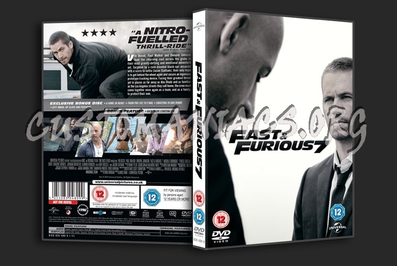 Fast & Furious 7 dvd cover