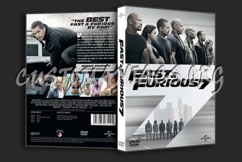 Fast & Furious 7 dvd cover - DVD Covers & Labels by Customaniacs, id ...