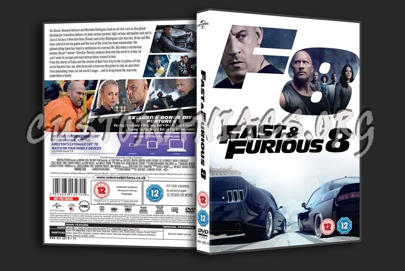 Fast & Furious 8 dvd cover