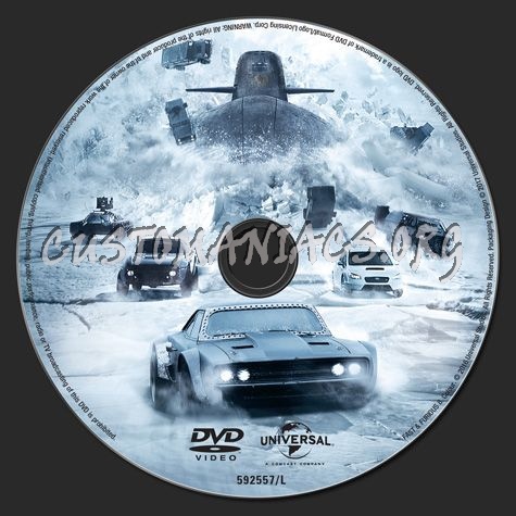 Fast & Furious 8 dvd label