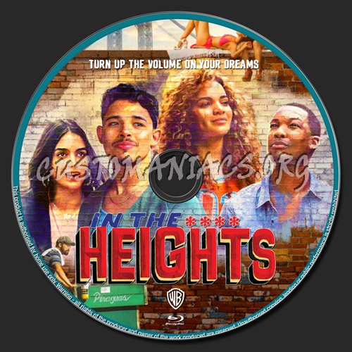 In The Heights blu-ray label