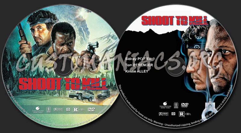 Shoot to Kill dvd label