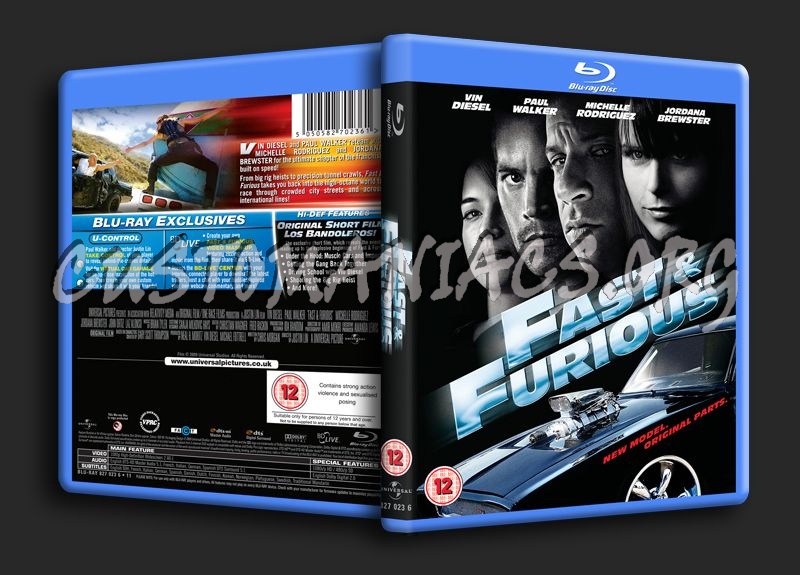 Fast & Furious blu-ray cover