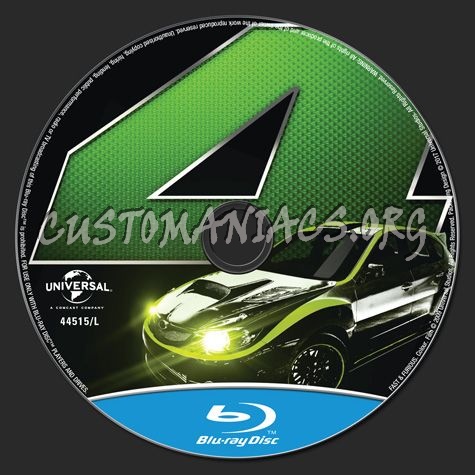 Fast & Furious blu-ray label