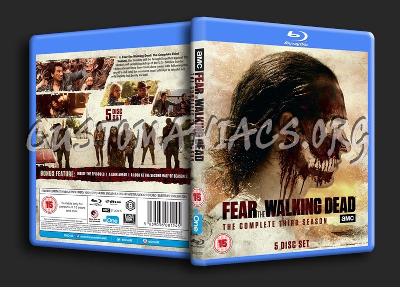 Fear the Walking Dead Season 3 blu-ray cover