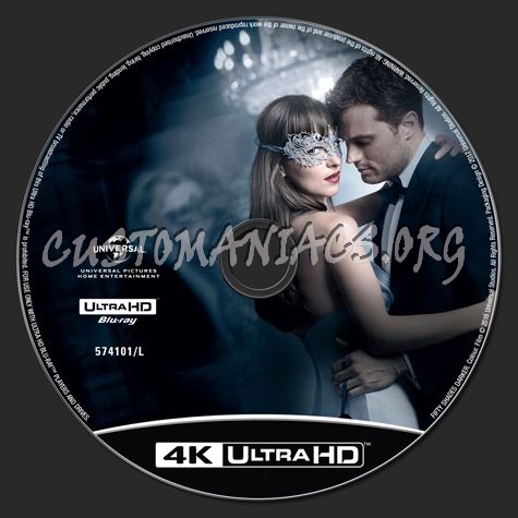 Fifty Shades Darker 4K blu-ray label