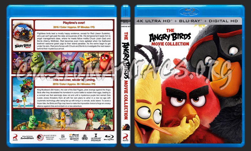 The Angry Birds Movie Collection (4K) blu-ray cover - DVD Covers ...