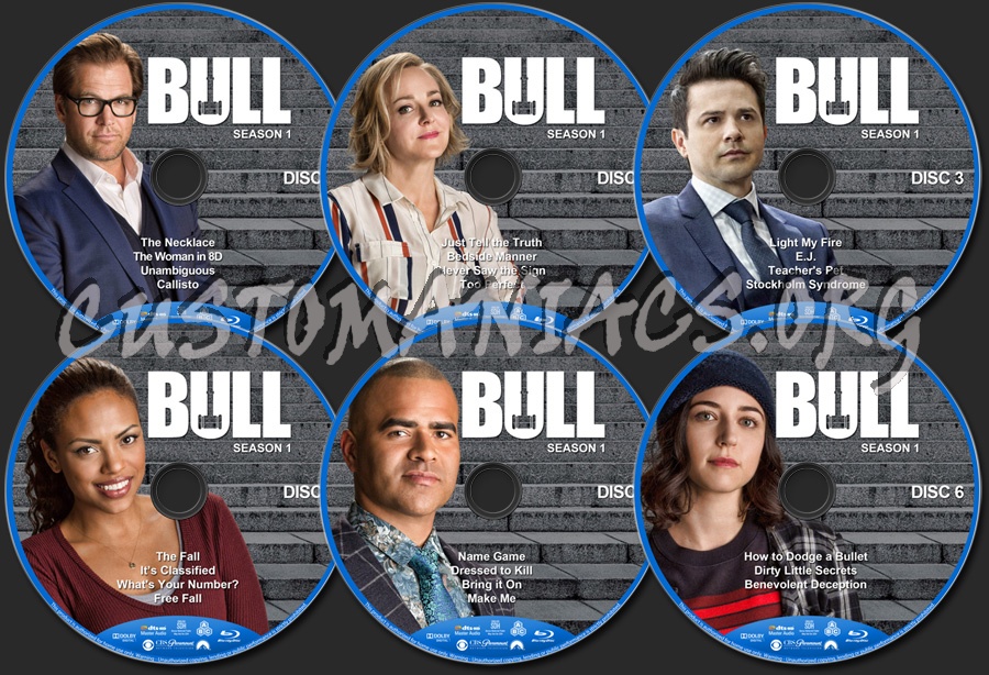 Bull - Season 1 blu-ray label