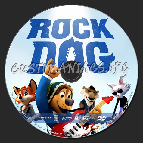 Rock Dog dvd label