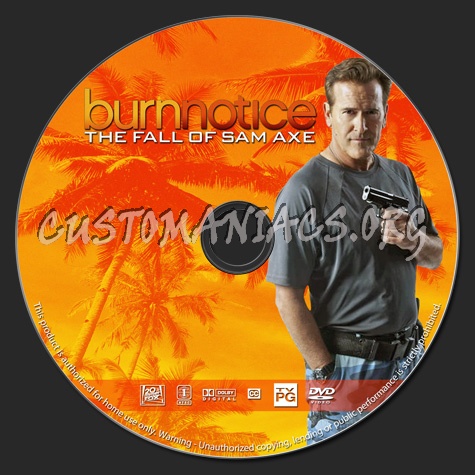 Burn Notice: The Fall of Sam Axe dvd label