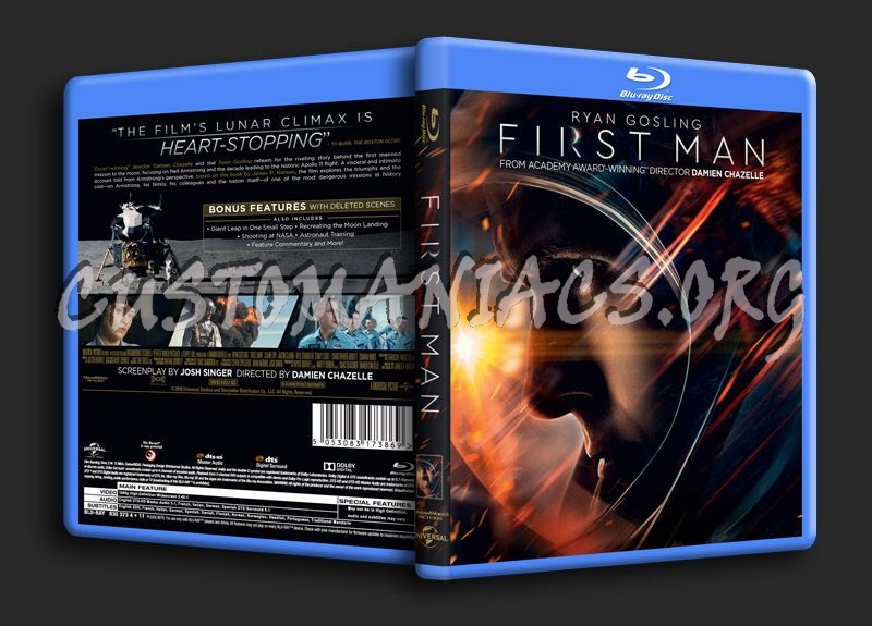 First Man blu-ray cover