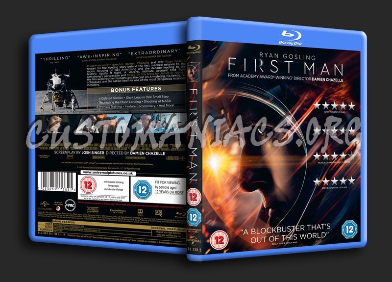 First Man blu-ray cover