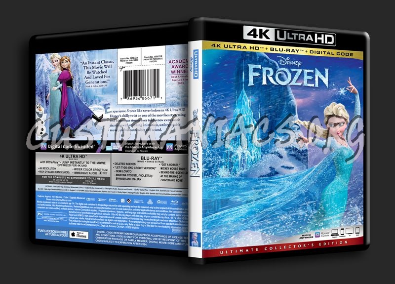 Frozen 4K blu-ray cover