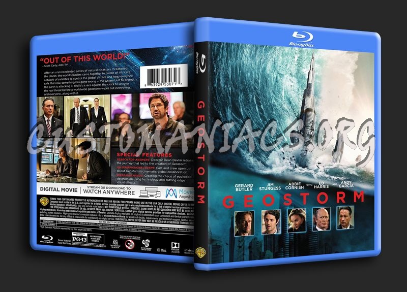 Geostorm blu-ray cover