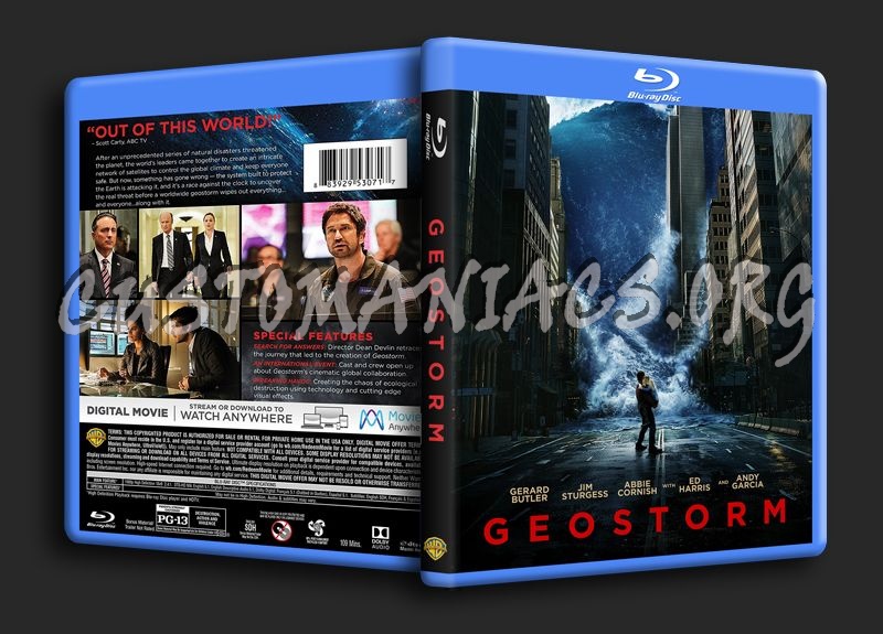 Geostorm blu-ray cover