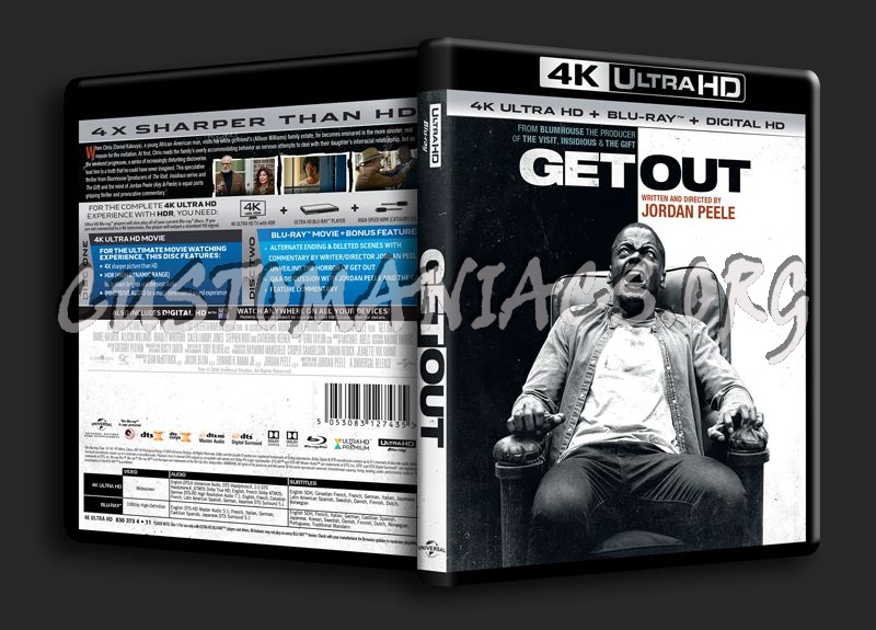 Get Out 4K blu-ray cover